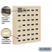 Salsbury Cell Phone Storage Locker - with Front Access Panel - 7 Door High Unit (5 Inch Deep Compartments) - 35 A Doors (34 usable) - Sandstone - Surface Mounted - Resettable Combination Locks